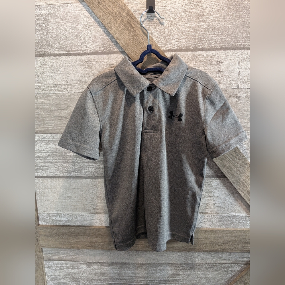 Under Armour Kids Gray Polo Shirt